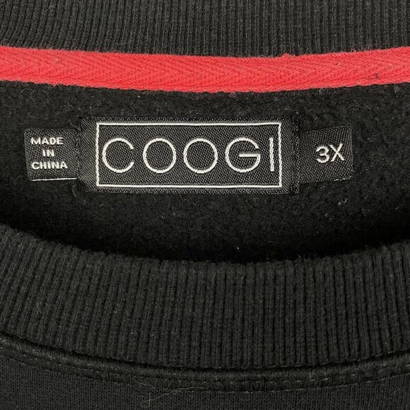 Coogi Austrailia Tri Nations Tournament Sweatshirt Men 3X Black Crewneck Rugby - Picture 3 of 10